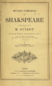 Cover of Oeuvres complètes de Shakspeare (Coriolanus / Hamlet / Tempest)