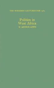 Cover of Politics in West Africa