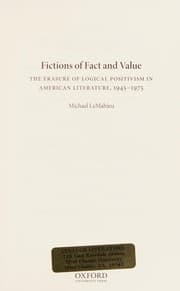 Cover of Fictions of Fact and Value
