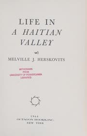 Cover of Life in a Haitian valley