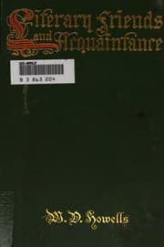 Cover of Literary Friends And Acquaintance