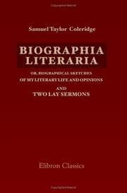 Cover of Biographia literaria