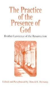 Cover of Pratique de la présence de Dieu