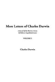 Cover of More Letters of Charles Darwin