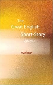 Cover of The Great English Short-Story Writers, Volume 1