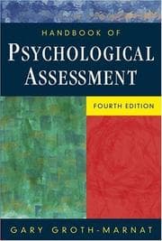Cover of Handbook of psychological assessment