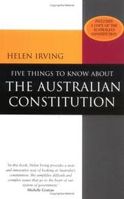 Cover of Five things to know about the Australian Constitution