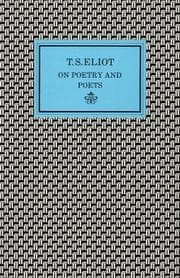 Cover of On poetry and poets