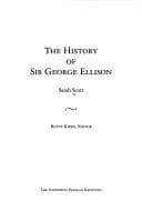 Cover of History of Sir George Ellison