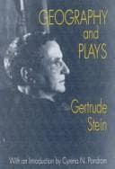 Cover of Geography and Plays