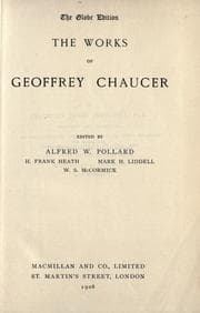 Cover of The works of Geoffrey Chaucer