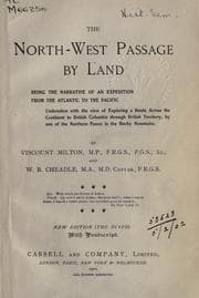 Cover of The North-west passage by land