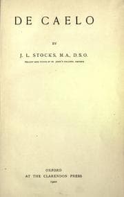 Cover of De caelo