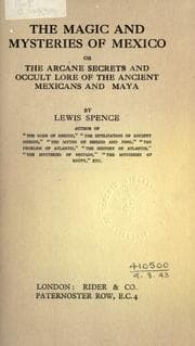 Cover of The magic and mysteries of Mexico