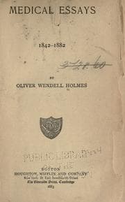Cover of Medical essays, 1842-1882