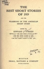 Cover of The Best Short Stories of 1915