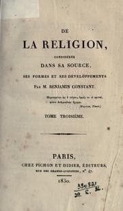 Cover of De la religion