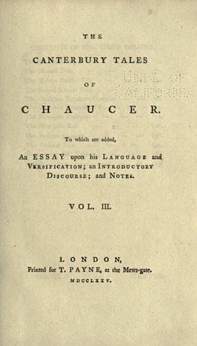 Cover of The Canterbury Tales