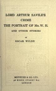 Cover of Lord Arthur Savile's crime