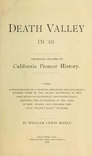 Cover of Death Valley in '49