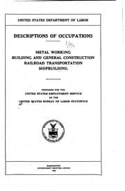 Cover of Descriptions of occupations