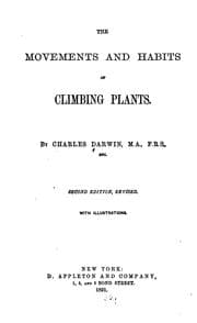 Cover of The movements and habits of climbing plants