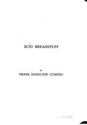 Cover of Zuñi breadstuff