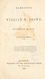 Cover of Narrative of William W. Brown