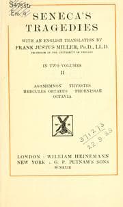 Cover of Tragoediae