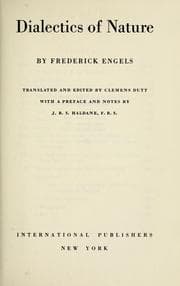 Cover of Dialektik der Natur