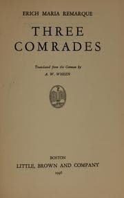 Cover of Drei Kameraden