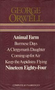 Cover of Novels (Animal Farm / Burmese Days / Clergyman's Daughter / Coming Up for Air / Keep the Aspidistra Flying / Nineteen Eighty-Four)