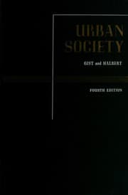 Cover of Urban society