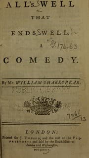 Cover of All's Well That Ends Well