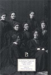 Cover of Serious proposal to the ladies, for the advancement of their true and greatest interest