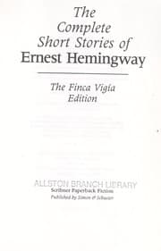 Cover of The Short Stories of Ernest Hemingway