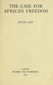 Cover of The Case for African freedom, and other writings on Africa