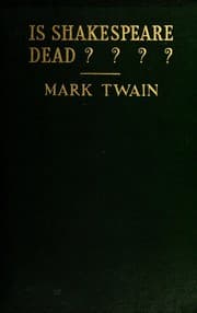 Cover of Is Shakespeare Dead?