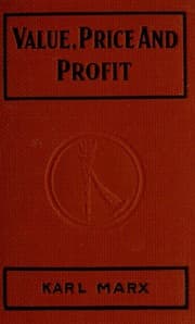 Cover of Value, price and profit, addressed to workingmen