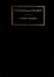 Cover of Progress and poverty