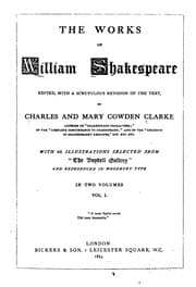 Cover of The Works of William Shakespeare in Two Volumes. Volume I (All's Well That Ends Well / As You Like It / Comedy of Errors / King Henry IV / King Henry VI / King John / King Richard II / Love's Labour's Lost / Measure for Measure / Merchant of Venice / Merry Wives of Windsor / Midsummer Night's Dream / Much Ado About Nothing / Taming of the Shrew / Tempest / Two Gentlemen of Verona)