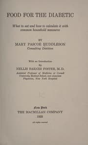 Cover of Food for the diabetic