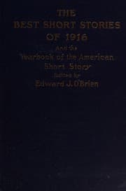 Cover of The Best Short Stories of 1916