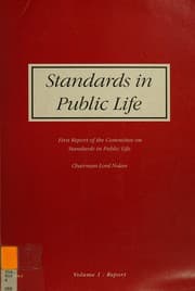 Cover of Standards in public life