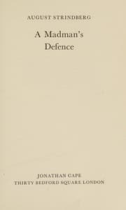Cover of A madman's manifesto (Le plaidoyer d'un fou)