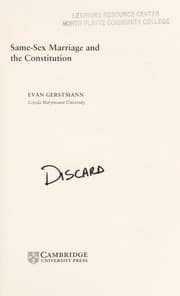 Cover of Same-Sex Marriage and the Constitution