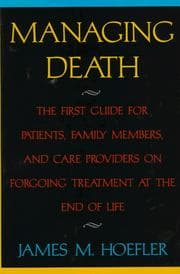 Cover of Managing  death