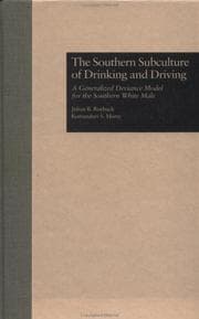 Cover of The Southern subculture of drinking and driving