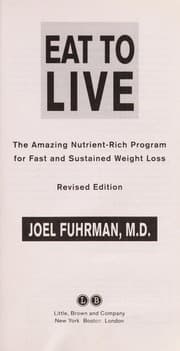 Cover of Eat to live