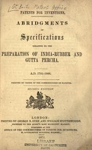 Cover of Patents for inventions